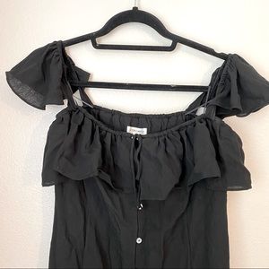 Cotton Candy off-the-shoulder mini dress